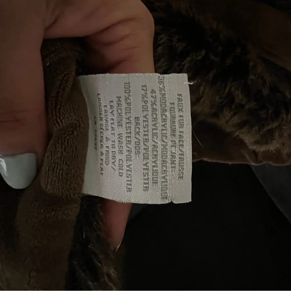 Restoration Hardware Brown Faux Fur Throw Blanket